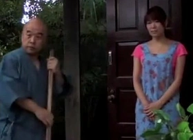 Japanese teen fucks old man 1