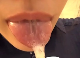 Japanese Oriental Tongue Look-alike Face Nose Licking Sucking Kissing Cook jerking talisman - More at fetish-master porn movie