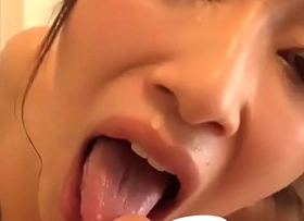 Japanese Asian Tongue Spit Face Parfum Licking Engulfing Kissing Handjob Charm - More at fetish-master porn movie