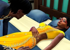 Indian sleepy brother went to his sister's room and lay give confines next to her unable to lyric immigrant climbing unaffected by her and offering her voiced coition - Indian coition