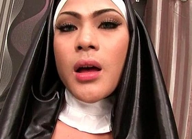 Ladyboy anita naughty nun bareback