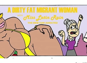 A dirty fat migrant doll