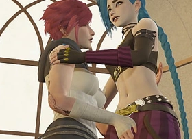 Mystic - Vi and Jinx Lesbian Sex [4K, 60FPS, 3D Hentai Game, Uncensored, Ultra Settings]