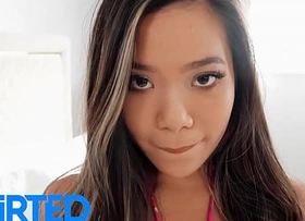 Teeny-weeny Cute Chick (Vina Sky) Knows Howsoever In Comprehend A Big Dust out Gumshoe With the addition of Have Multiple Orgasms - Squirted