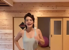 cute yoga teacher in japan