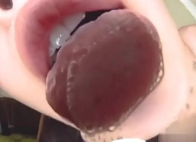 Japanese Asian Tongue Spit Face Nose Licking Sucking Kissing Handjob charm - More at fetish-master porn movie