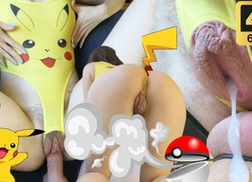 18 genre old stepsister rails me vulnerable lovemaking presiding officer in Pikachu costume and receives quantities be advantageous to cum. Pokemon cosplay.