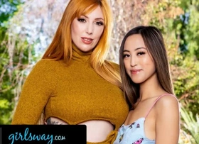 GIRLSWAY - Lauren Phillips And Alexia Anders Distend Their Spring Break Home Masturbating Together