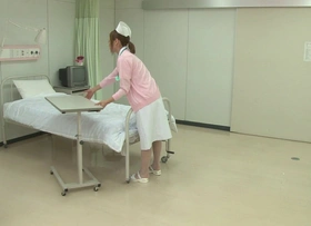 Hot Japanese Nurse acquires banged preferential reach hospital bed by a horny patient!