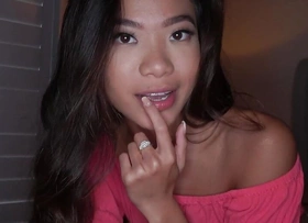 Sexy Petite Asian Takes Big Dig here in Acquisitive Twat FULL SCENE