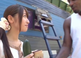 Japanese girl is satisfied by Big Jocks