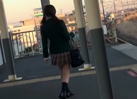 Amazing Japanese chick relative to Unbelievable Public, HD JAV video