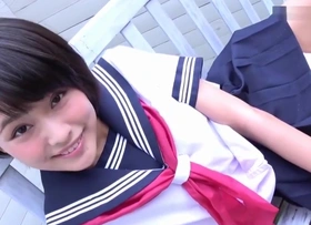 Japanese schoolgirl Reo bicycle strip