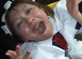 Adorable Japanese schoolgirls swallowing heavy rafts of fresh semen