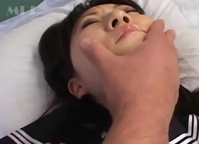 Licked and fingered asian teen receives wet