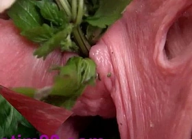 Nettles in peehole urethral insertion nettles & going knuckle deep cunt