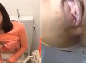 Japanese Caught Masturbating In Make an issue of Public Toilet 1 Hot