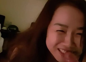 Hot Asian girl blowjob