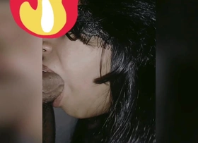 Latika sucking cock oral sex hard