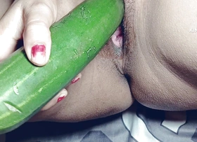 I Can't Get any Where Big Black Cock So My compacted pussy Fucked by Big cucumber  In Hindi