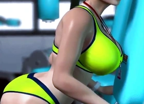 Big boob gym girl trainer - Manga 3D 12