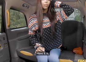 Fake Taxi-cub Petite Asian Lia Lin hawt POV blowjob together with hardcore sex in the brush Christmas jumper