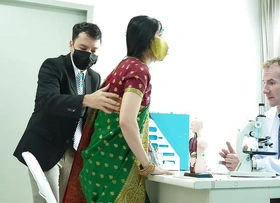 Indian Desi Ungentlemanly Drilled by her Big Dick Doctor ( Hindi Drama )