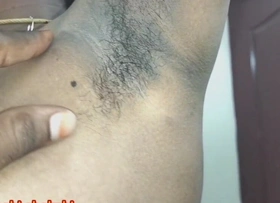 Tamil village girl hairy armpits and wet crack show quarters owner