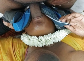 Tamil wife unfathomable cavity mouth fucking for say no to husband cock