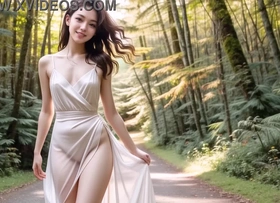 Hatless Big Tits Asian walking in the forest (with pussy rebuke ASMR sound!) Uncensored Hentai
