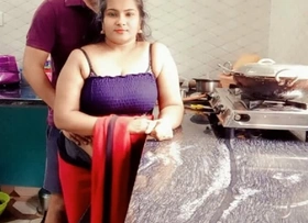 Fucking Desi Step Mom in Kitchen while Cooking