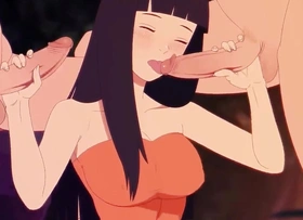 Hinata gives Naruto blowjob