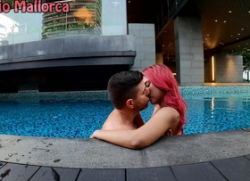 Fucking a Hot Thai Redhead Slut Best-liked up by the Swimming Come together - Hunny Bunny