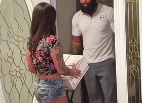 Asian Hotwife Seduces Mailman Medial of Special Delivery