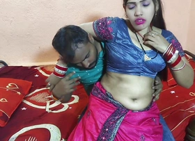 Indian hot beautiful Bengali bhabhi gonzo fucking with her husband's friend