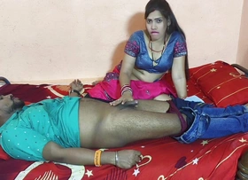 Indian hot beautiful Bengali bhabhi gonzo fucking with her husband's friend