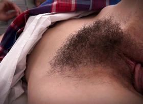 Stepdaddy!what knock off you doing with my hairy dripping pussy?