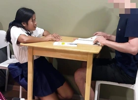 18yo Thai student swell up her english teacher