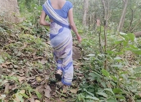 Hot crestfallen girl was unexcelled in forest soon a stranger was came there and ask her cum-hole and fucking hard and best blowjob with audio