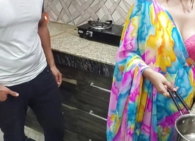 Indian Desi Bhabhi Fucked Enduring by Her Devar First Time in kitchen