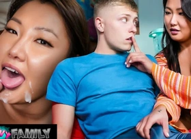 Bored Asian Girl Entertained By Stepson's Cock - Jade Luv