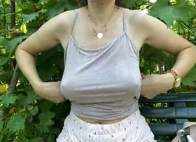 Didi’s Soft Pussy coupled with Perfect Tits – Public Orgasm