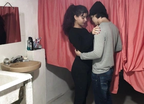 Pulchritudinous Latina is fucked wits the brush boyfriend's big cock helter-skelter multiple poses - Porn helter-skelter Spanish