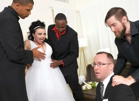 Payton Preslee's Wedding Turns Rough Interracial Threesome