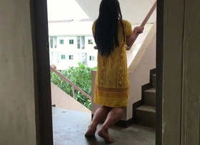 Solo masturbate in Dress traditional yellow 2