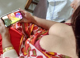 step Sister observing Porn. Hindi Homemade