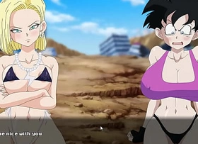 Super Slut Z Tournament [Hentai game] Ep.2 catfight with videl chichi bulma and fallible 18