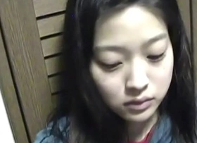 Lovely japanese teen pees