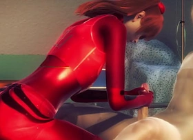 Evangelion Asuka - Is Asuka Femboy be asymptotic to gulp throughout that cum? - Sissy Japanese Oriental Anime Anime Fun Porn Merry