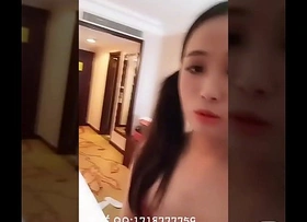 Chinese Shemale TS Milan give western blowjob and fucked by big dick